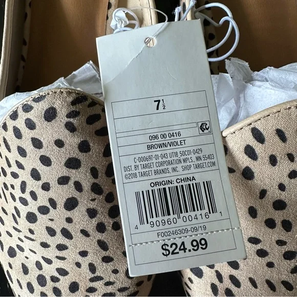 Universal Thread Cheetah Print Mules Size 7.5 - Picture 3 of 6